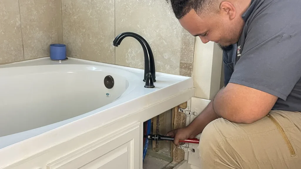 hero size zachary plumbing zachary louisiana technician at work 1